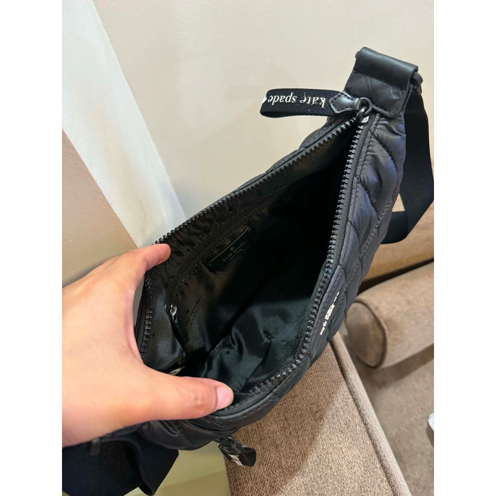 ORIG Preloved KS Camden Quilted Sling Black Bag