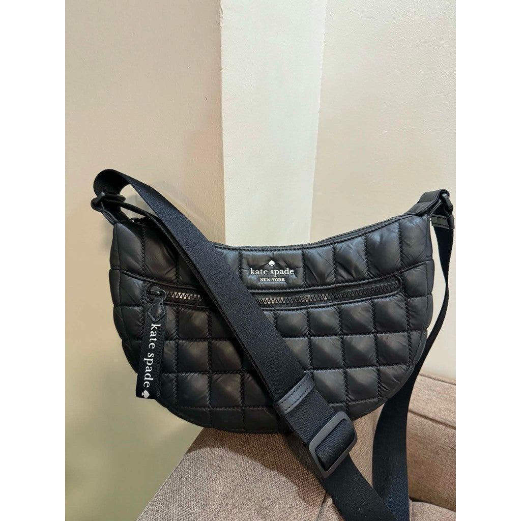ORIG Preloved KS Camden Quilted Sling Black Bag