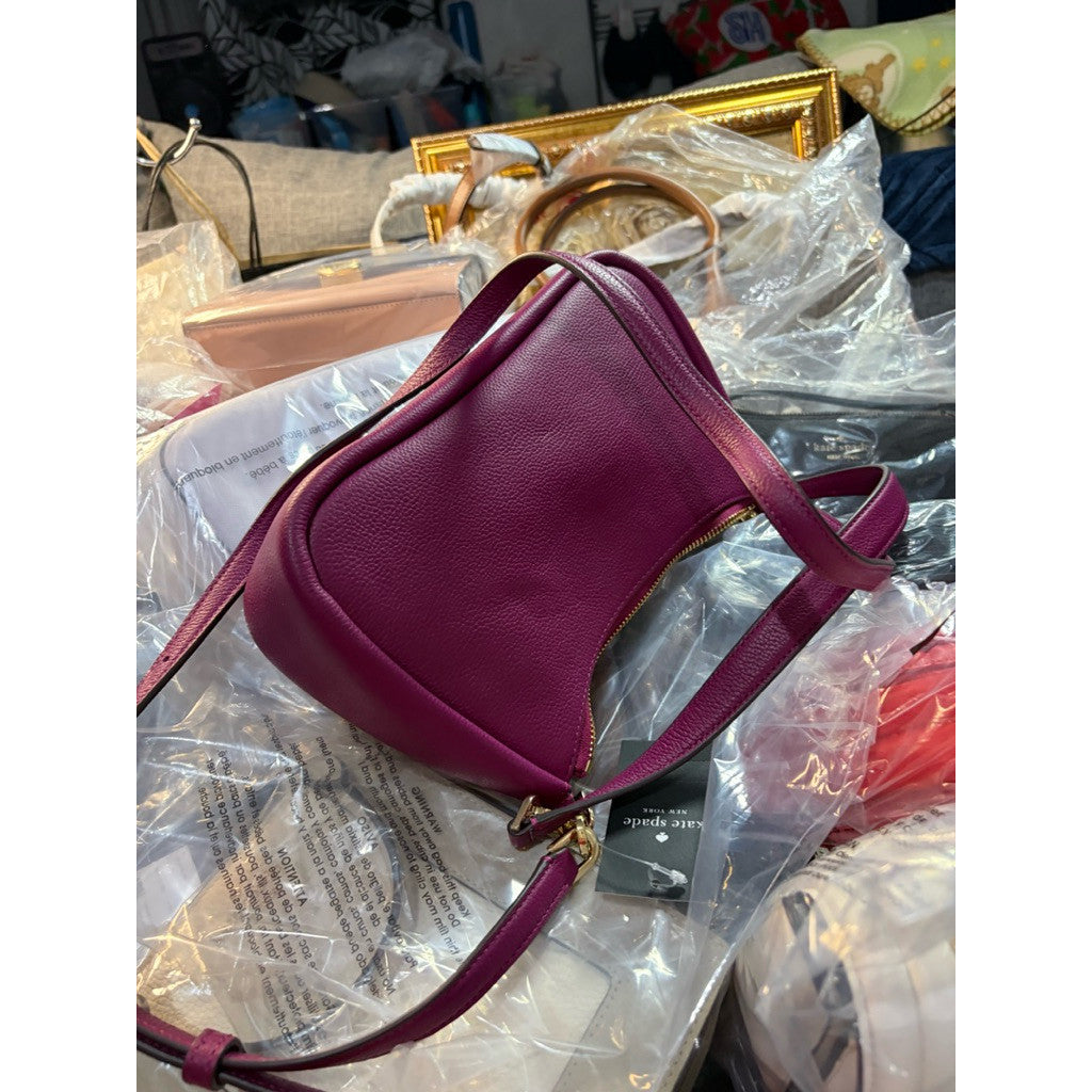 ORIG & IMPORTED KS Kayla Small Convertible Shoulder Bag Dark Raspberry Pink