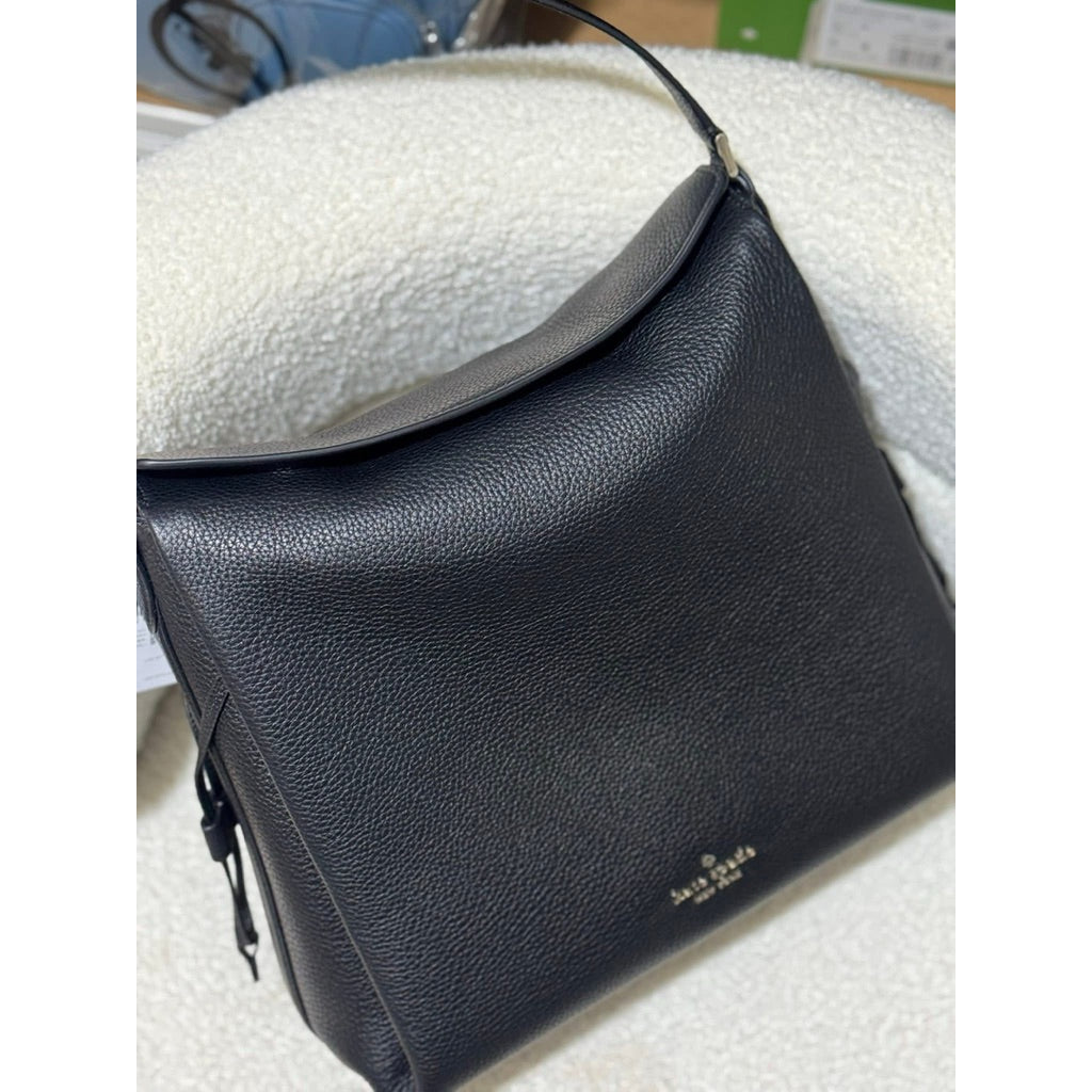 ORIG & IMPORTED KS Dumpling Large Shoulder Bag Black
