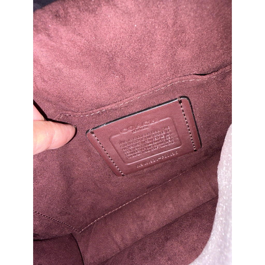 ORIG & IMPORTED RARE CCH F80836 Jade Flap Crossbody With Signature Canvas Brown/Black Bag
