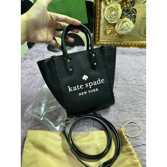 ORIG Preloved KS Ella Mini Tote Black Top Handle Bag