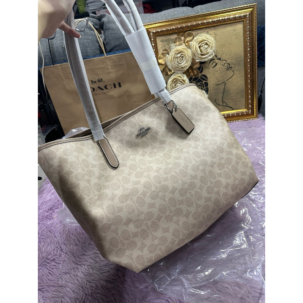 ORIG & IMPORTED CCH Large City Tote Bag In Sand/Taupe