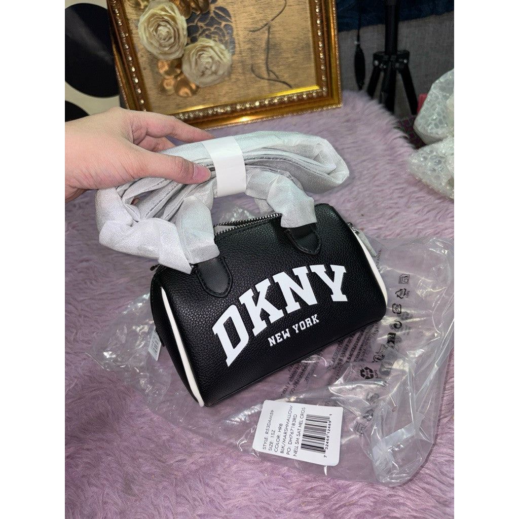 ORIG & IMPORTED DKNY Women's Nell Mini Satchel Duffle Crossbody Black Bag