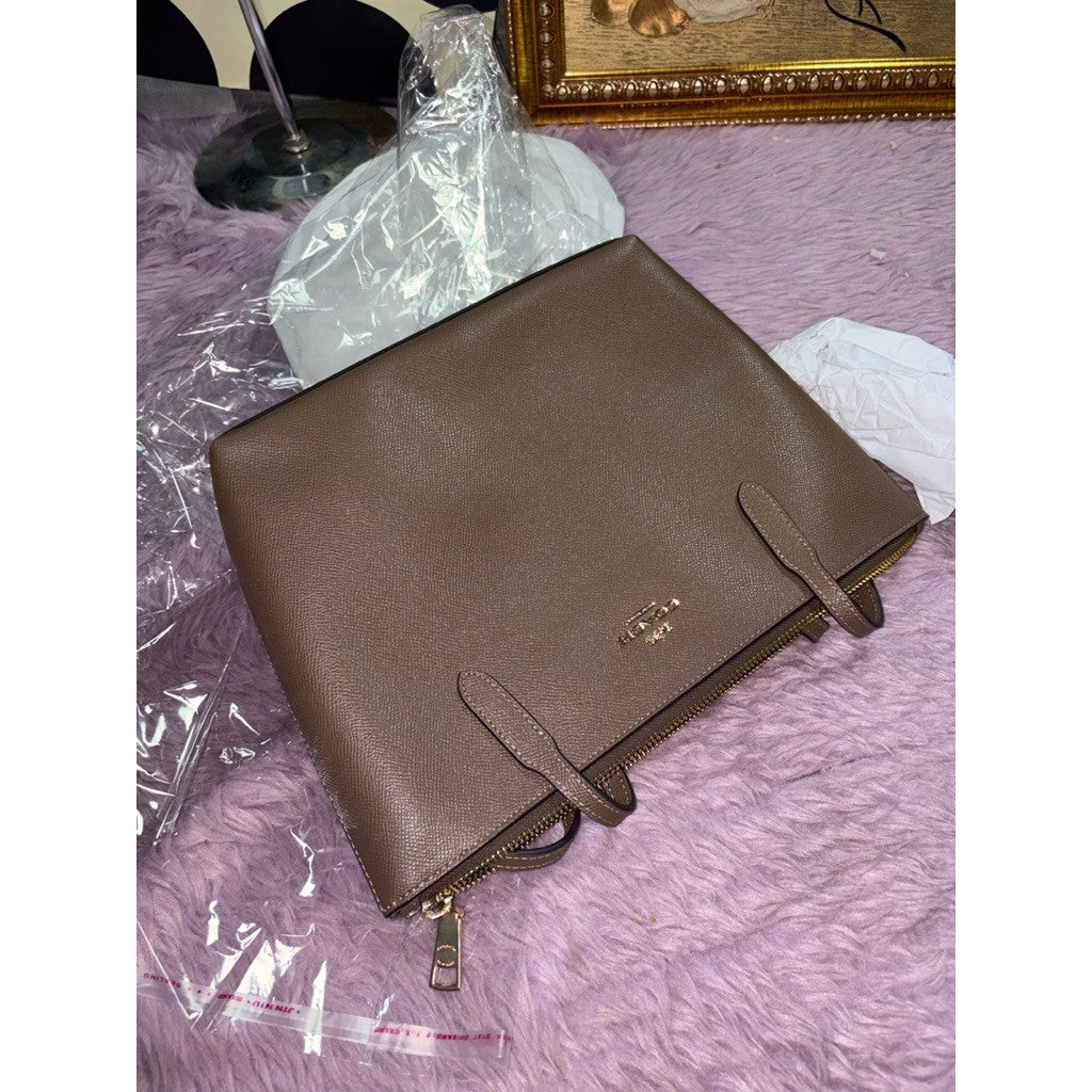 ORIG & IMPORTED CCH Fiona Zip Small Tote Bag Dark Stone/Brown