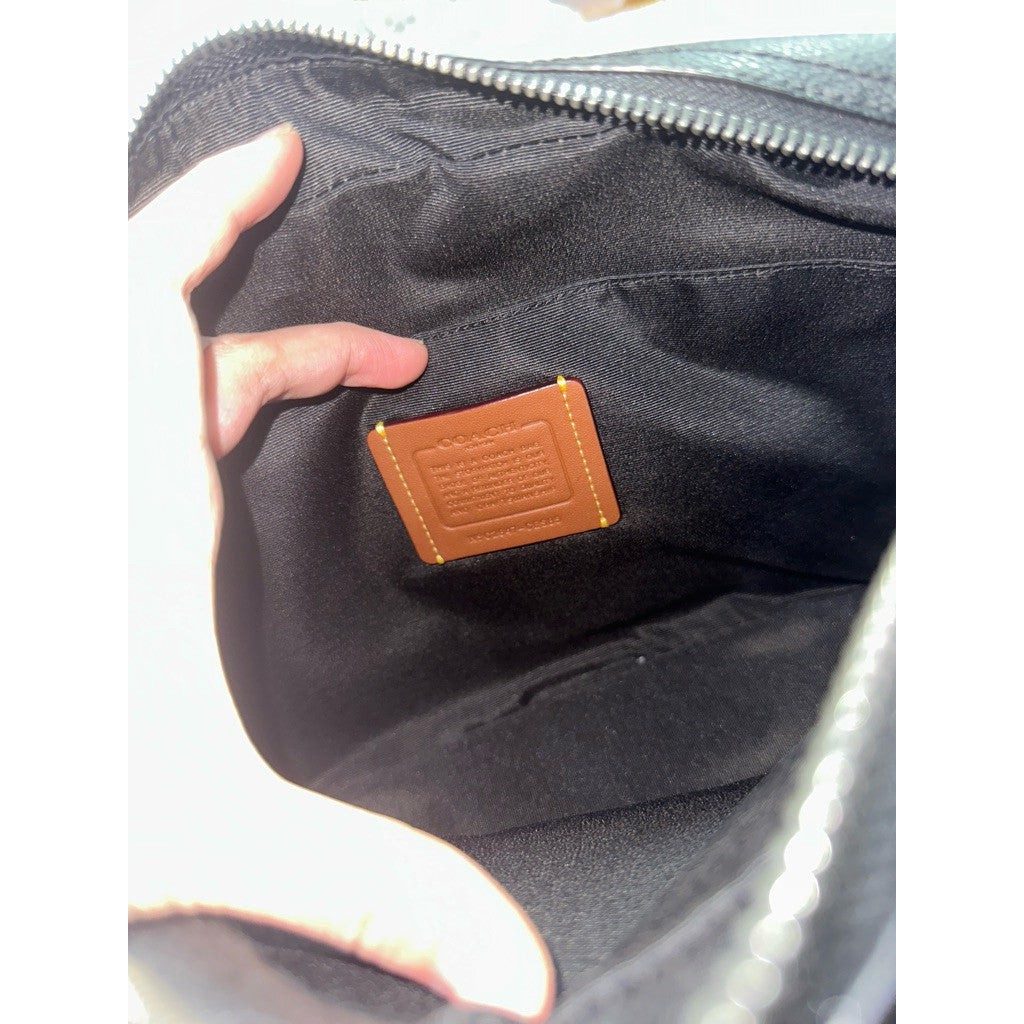 ORIG & IMPORTED CCH Retail Colton 25 Crossbody Men's Ipad Bag In Signature Canvas Black/Khaki