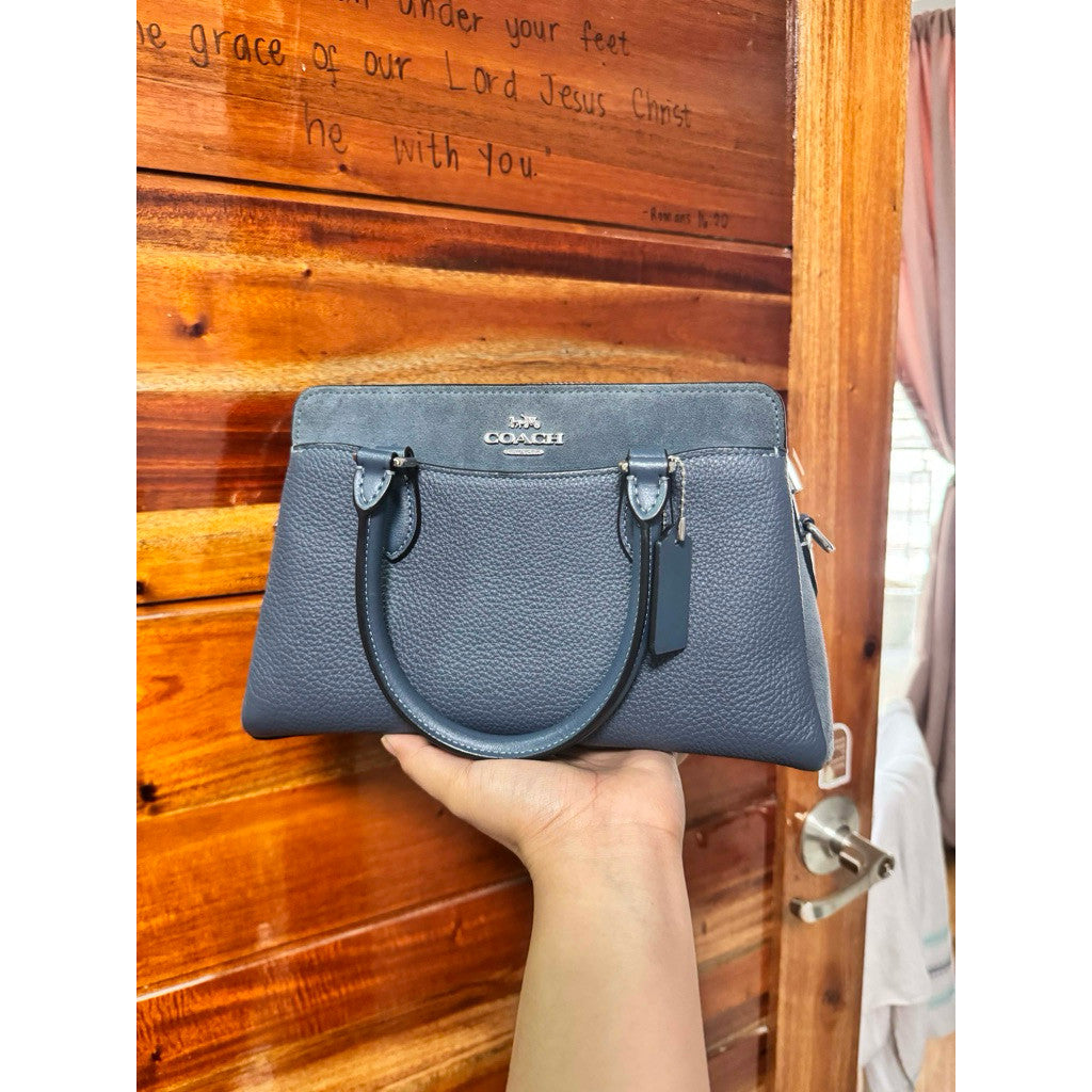 ORIG Preloved CCH Mini Darcie Carryall Denim Blue Satchel Bag