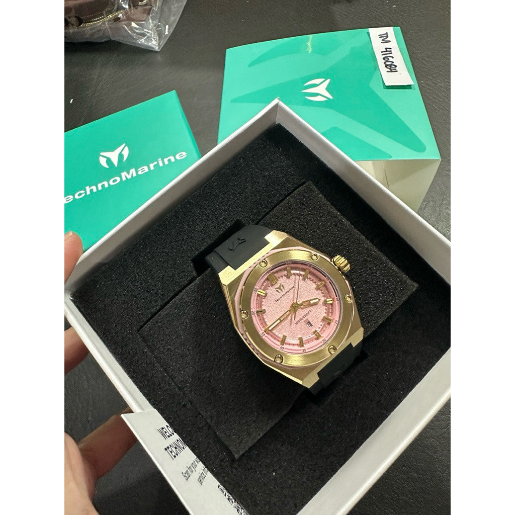 ORIG & IMPORTED Technomarine CORAL - TM-416084 36mm Black/Gold Lady's Watch