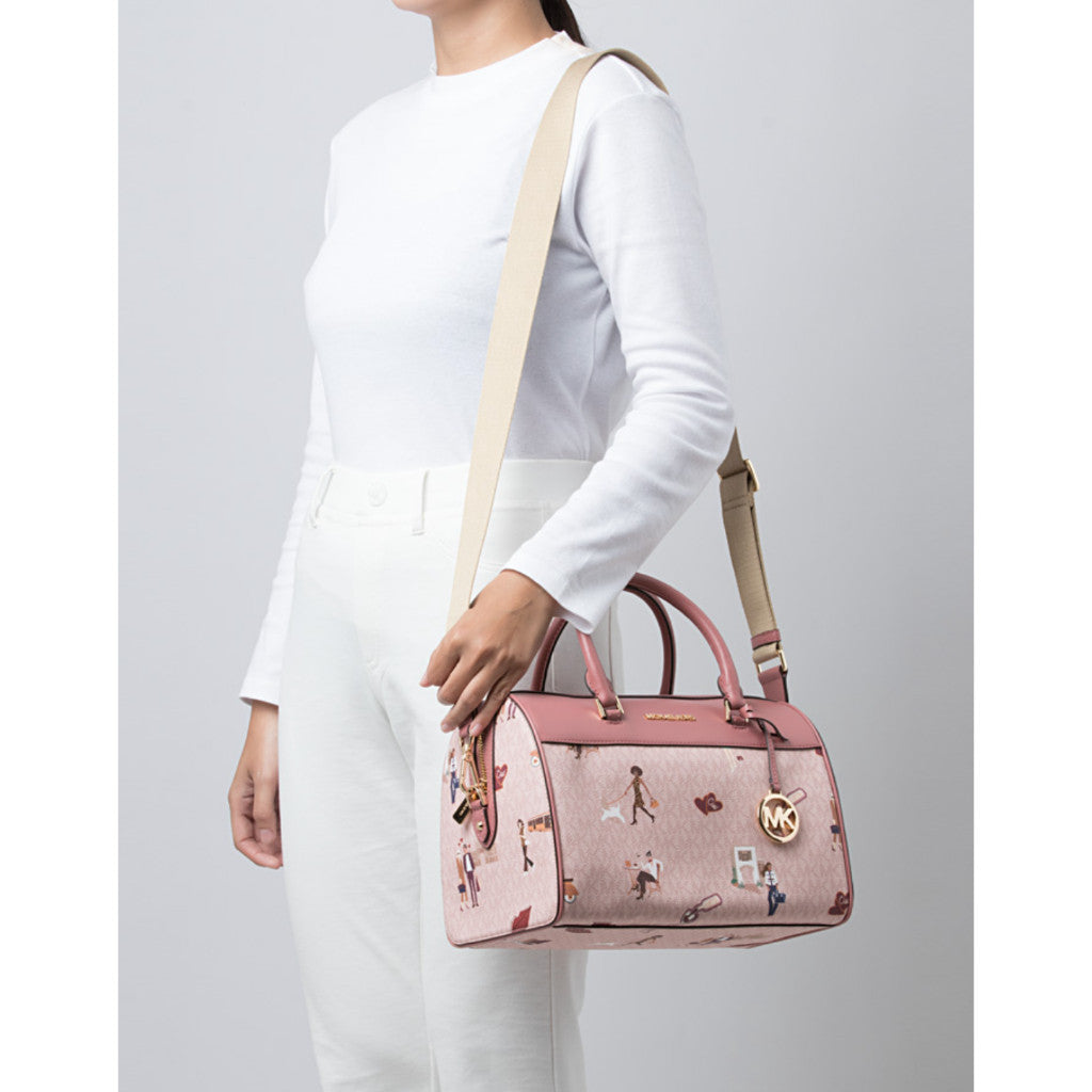 ORIG & IMPORTED MK Jet Set Medium Duffle Bag Powder Pink