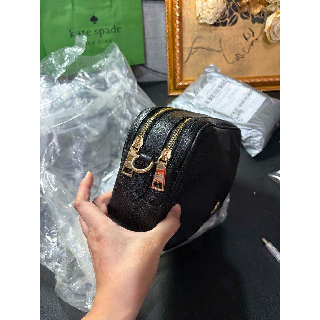 ORIG Preloved CCH RARE Jes Crossbody Double Zip Black Camera Bag