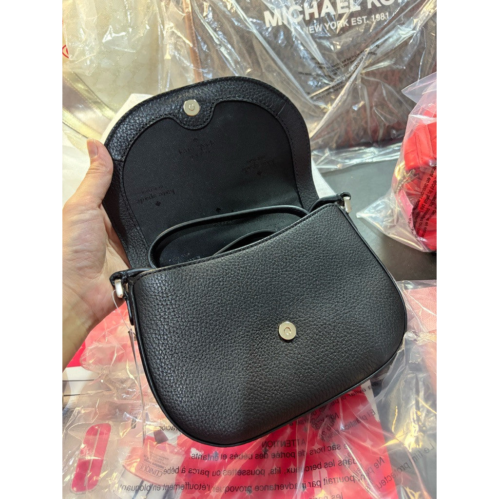 ORIG & IMPORTED KS Leila Mini Flap Crossbody Black Small Bag