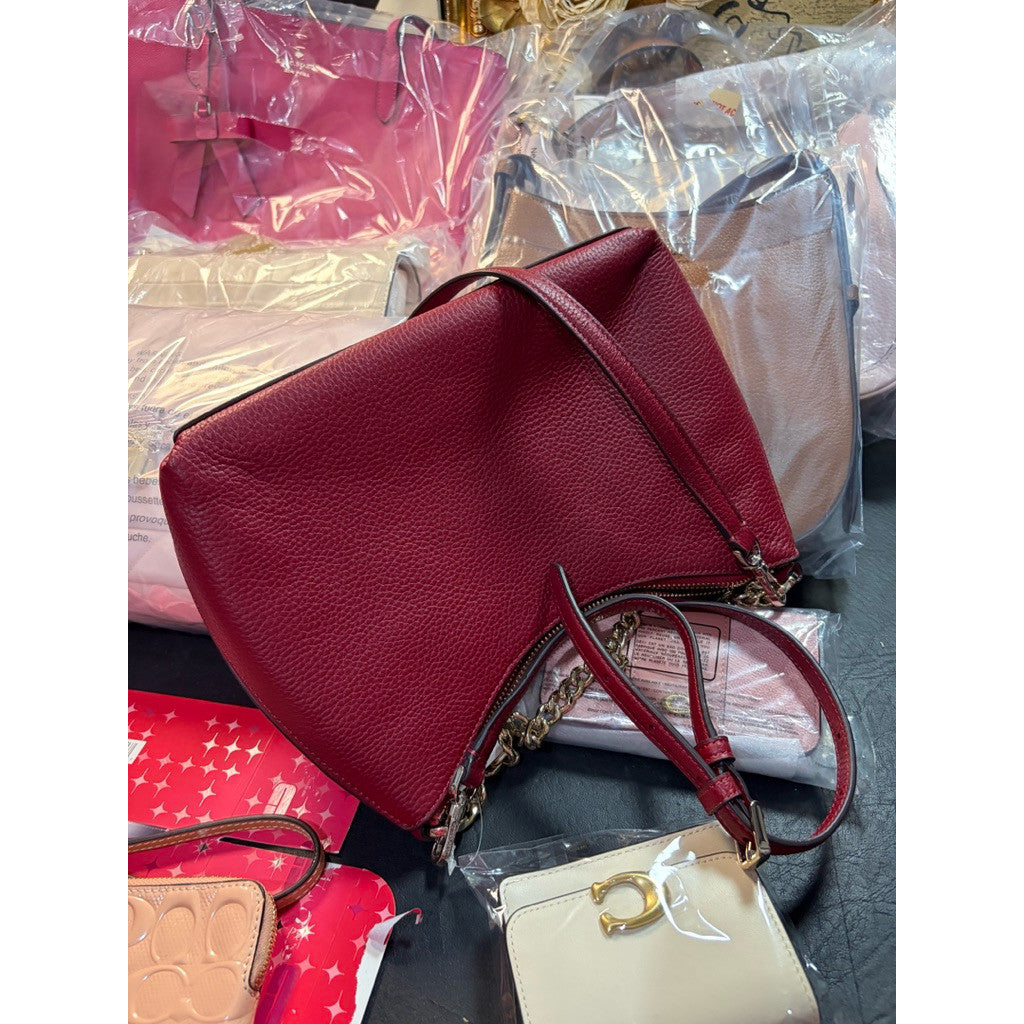ORIG & IMPORTED KS Zippy Convertible Crossbody Red Shoulder Bag