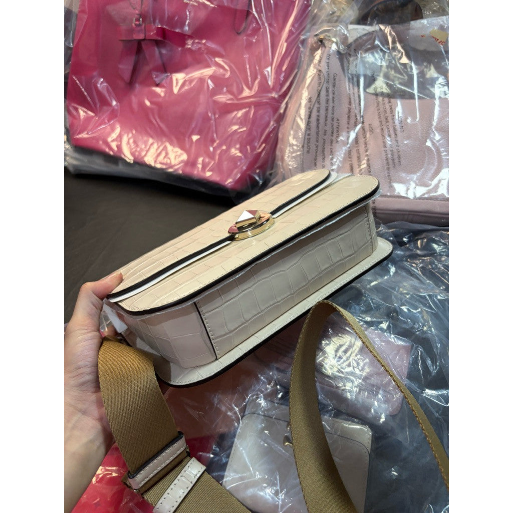 ORIG & IMPORTED KS Audrey Flap Crossbody Cream/White Bag
