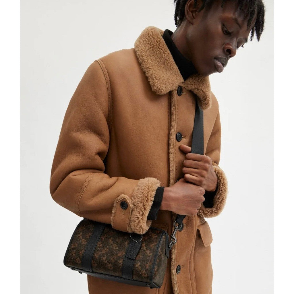 ORIG & IMPORTED CCH Retail Gotham Duffle 24 With Horse And Carriage Print Brown Men's Bag