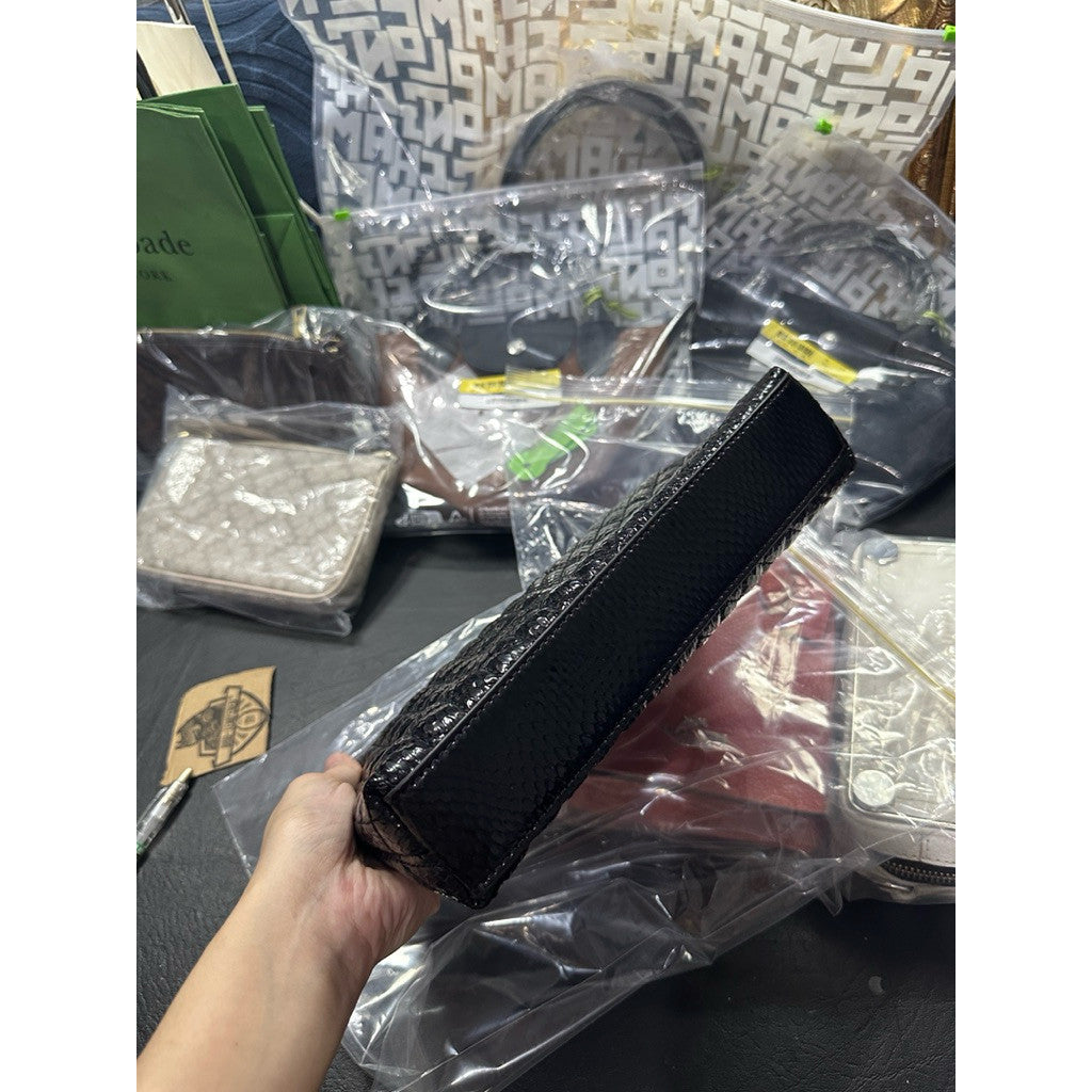 ORIG & IMPORTED Karl Lagerfield KL Black Clutch Bag