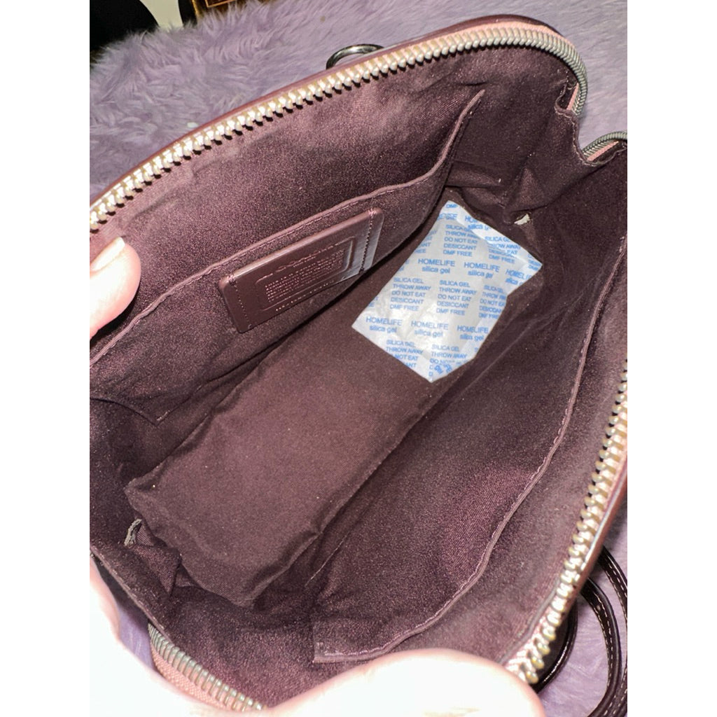 ORIG Preloved CCH Mini Sierra Satchel Dome Metallic Dark Blush/Bronze Bag
