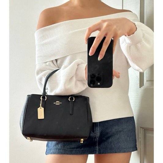 ORIG Preloved CCH Surrey Carryall Black Small Satchel Bag