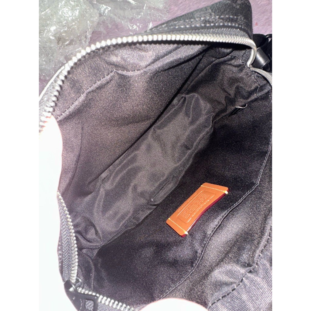 ORIG & IMPORTED CCH Retail Colton 25 Crossbody Men's Ipad Bag In Signature Canvas Black/Khaki