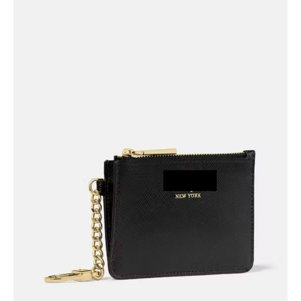 ORIG KSNY Small Wallet with Key Ring Card Holder Pink/Black