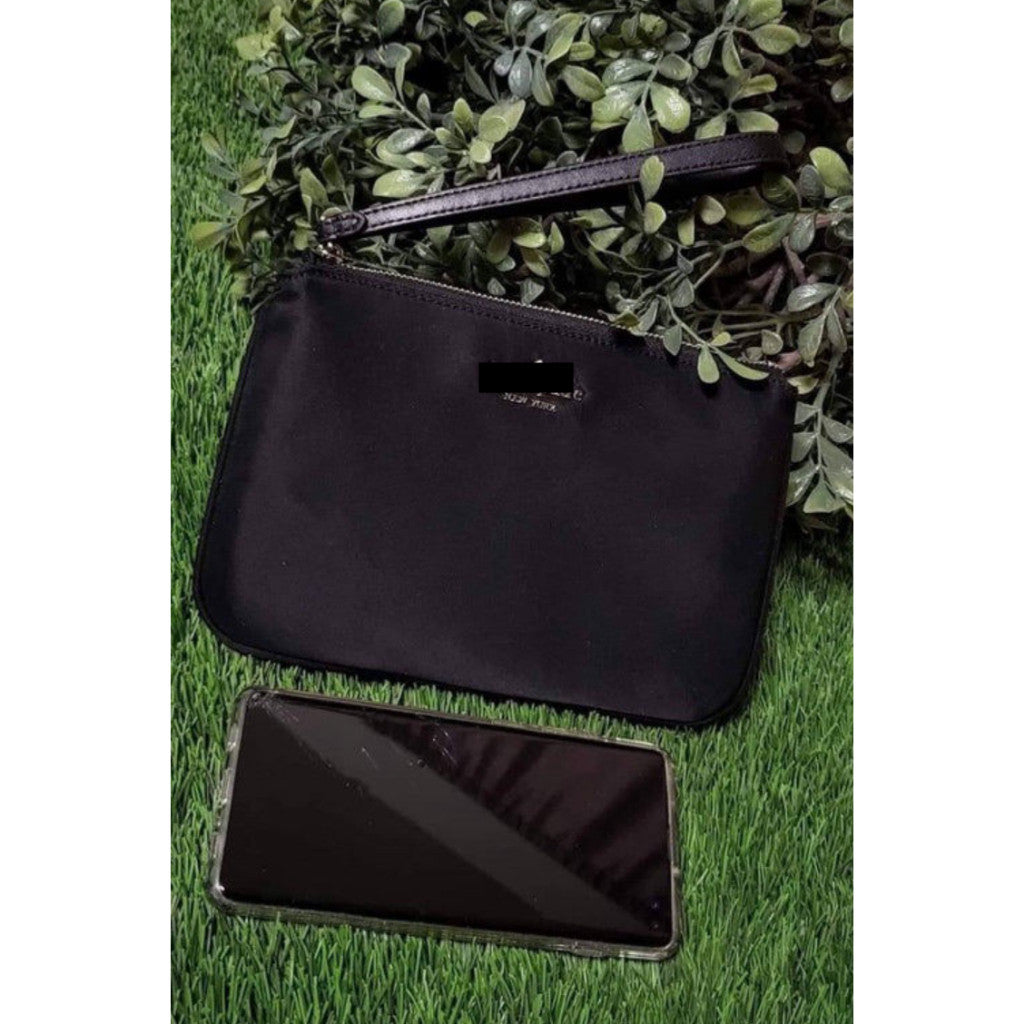 ORIG KSNY Chelsea Medium Nylon Wristlet Wallet Black/Green/Floral