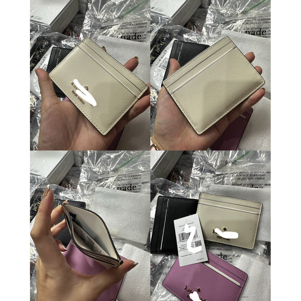 ORIG KSNY Card Slim Card Holder Black/White/Pink