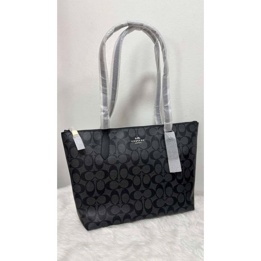 ORIG & IMPORTED CCH Zip Top Tote Bag In Signature Black