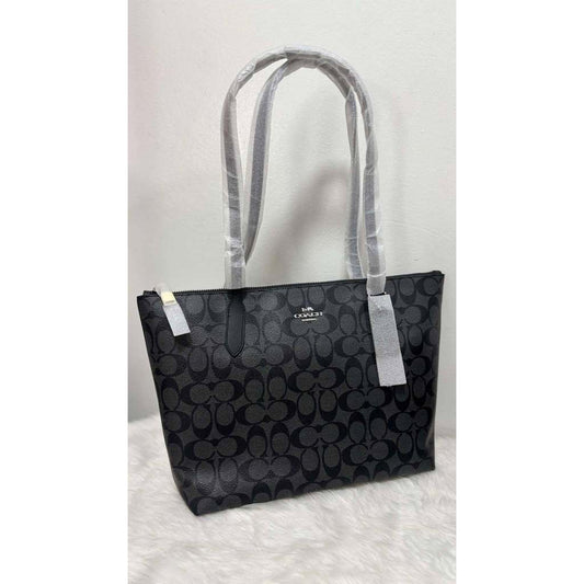 ORIG & IMPORTED CCH Zip Top Tote Bag In Signature Black