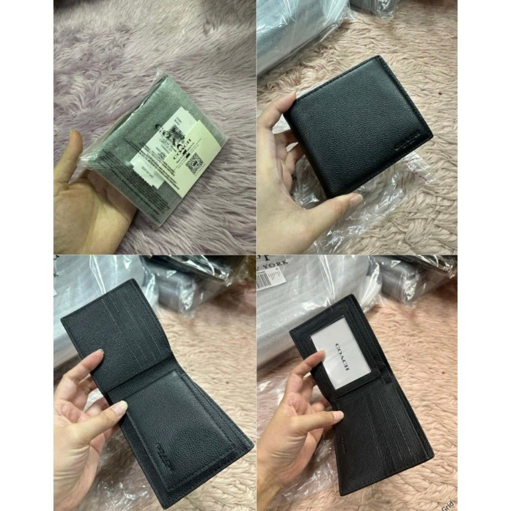 ORIG & IMPORTED CCH Men Compact Bifold Wallet Black/Brown