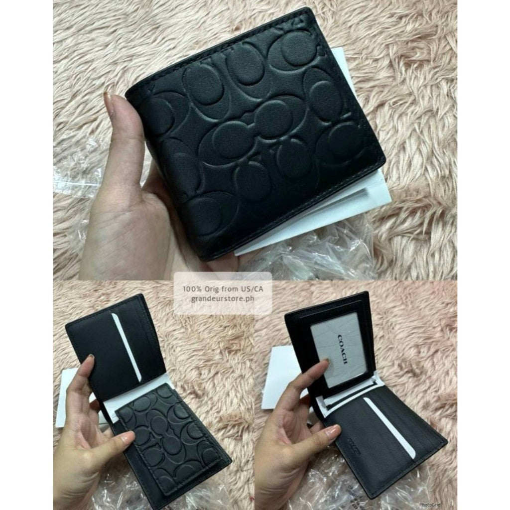 ORIG & IMPORTED CCH Men Compact Bifold Wallet Black/Brown