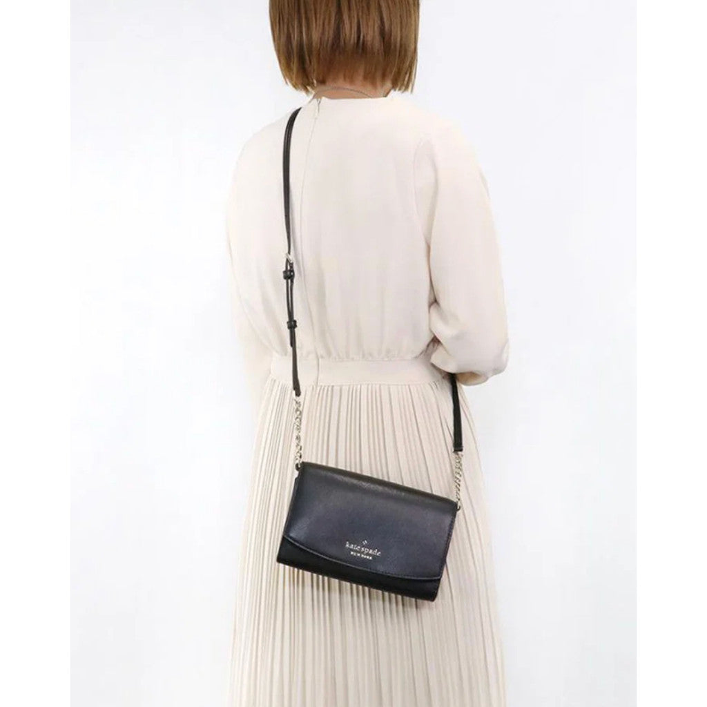 ORIG & IMPORTED KS Staci Small Flap Crossbody Black Bag