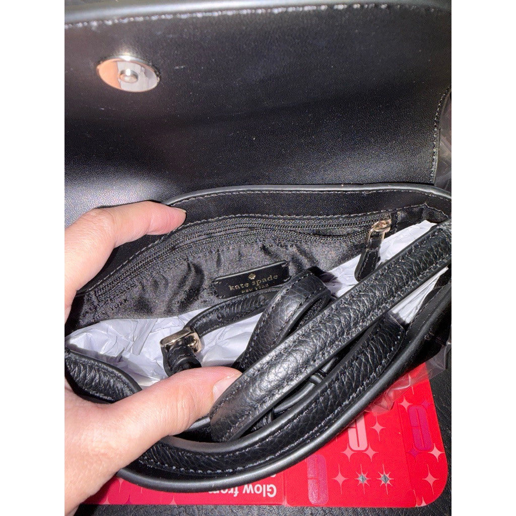 ORIG & IMPORTED KS Monica Small Flap Crossbody Black Bag