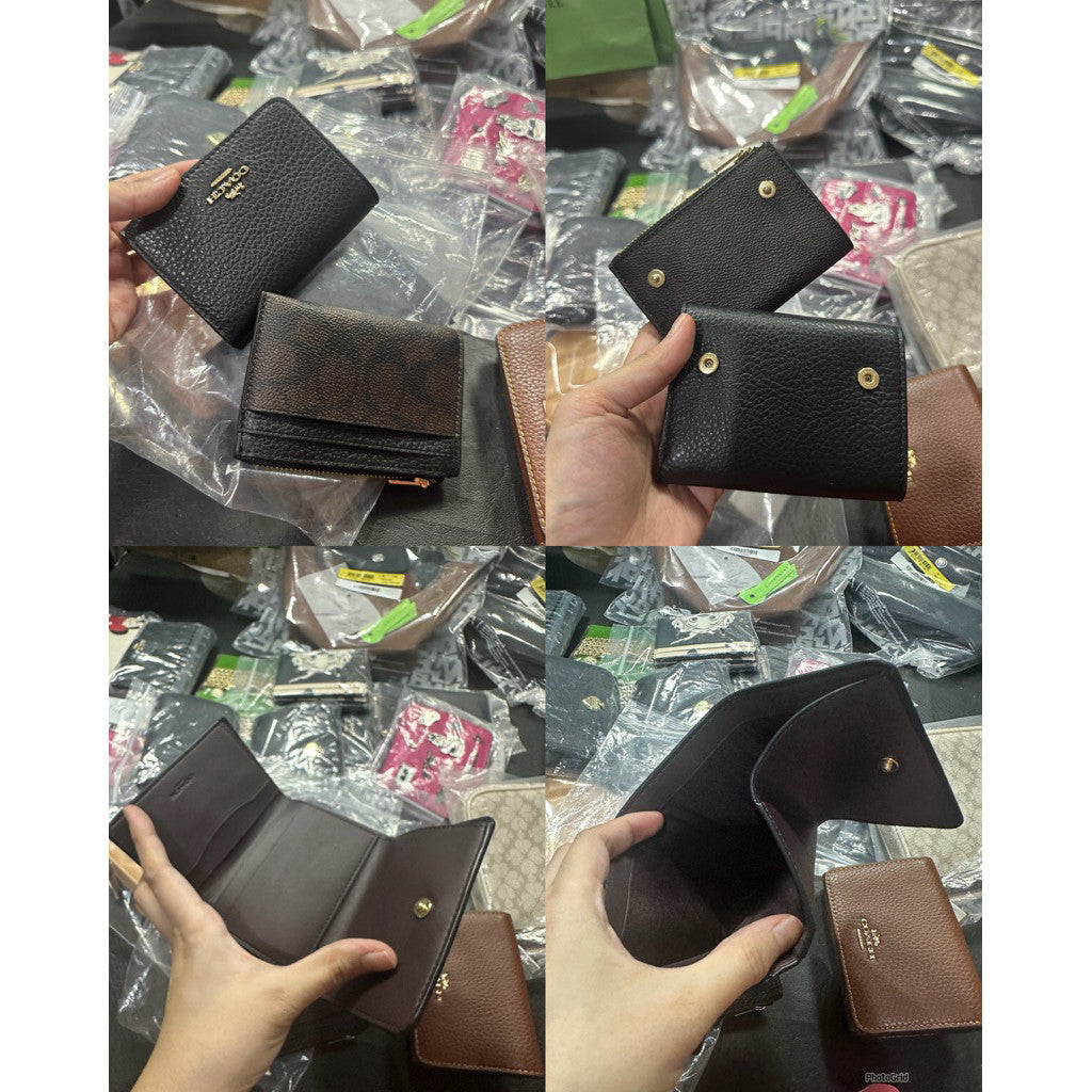 ORIG & IMPORTED CCH 2-in-1 Card Holder Detachable Essential Wallet Tan/Brown/Walnut