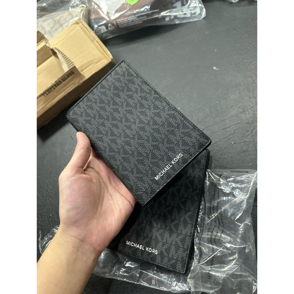 ORIG & IMPORTED MK Passport Case Holder Black Wallet