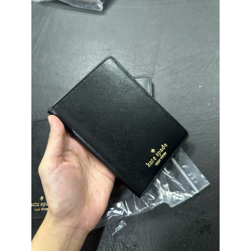 ORIOG & IMPORTED KS Staci Passport Holder Wallet in Black