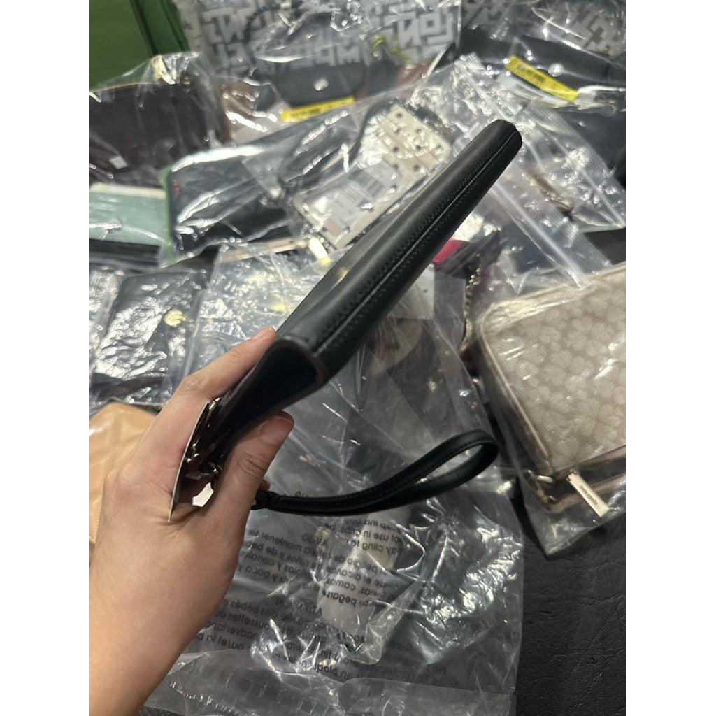 ORIG & IMPORTED KS Bunny Medium Wristlet Black Wallet