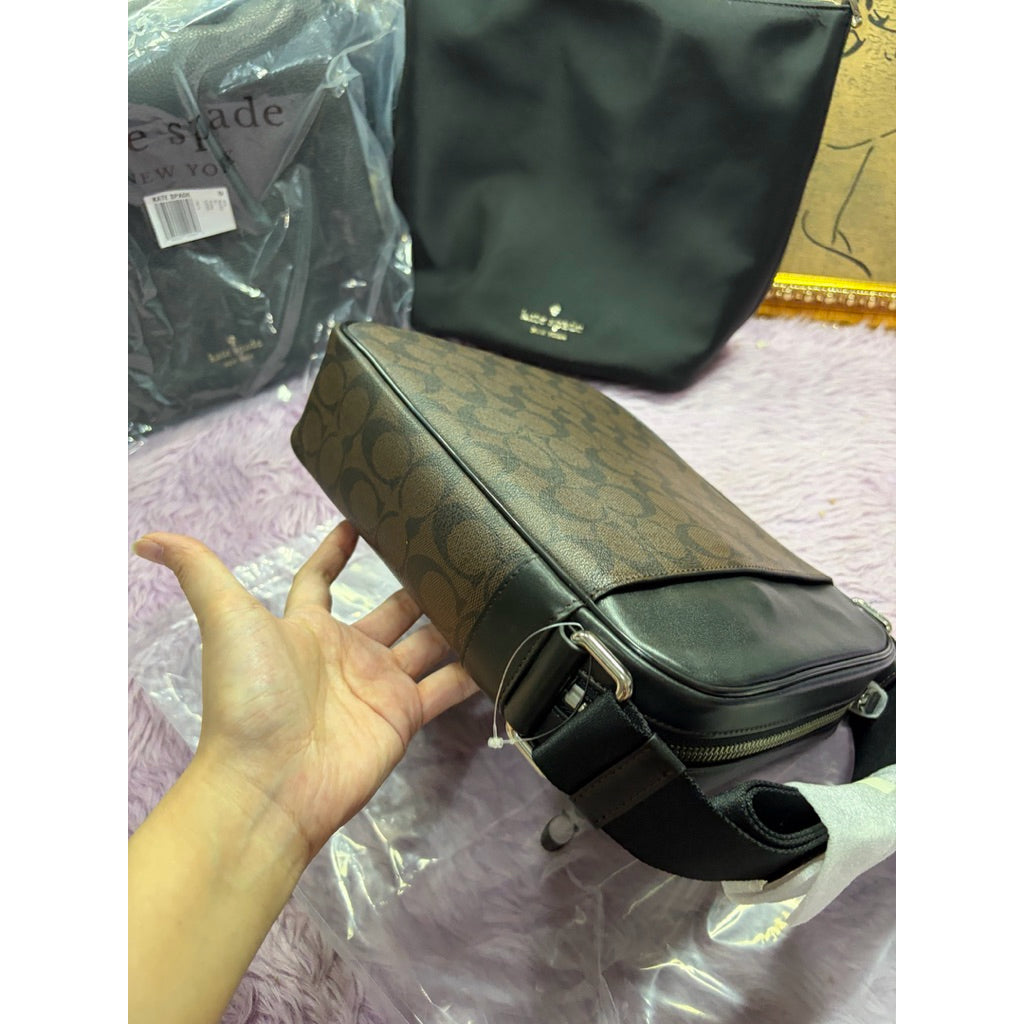 ORIG & IMPORTED RARE CCH Charles Flight Men Bag Brown