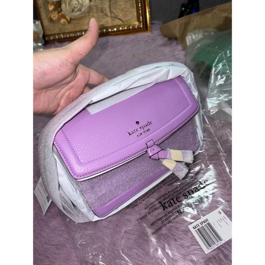 ORIG & IMPORTED KS Mini Knott Flap Crossbody Bag Lilac/Purple