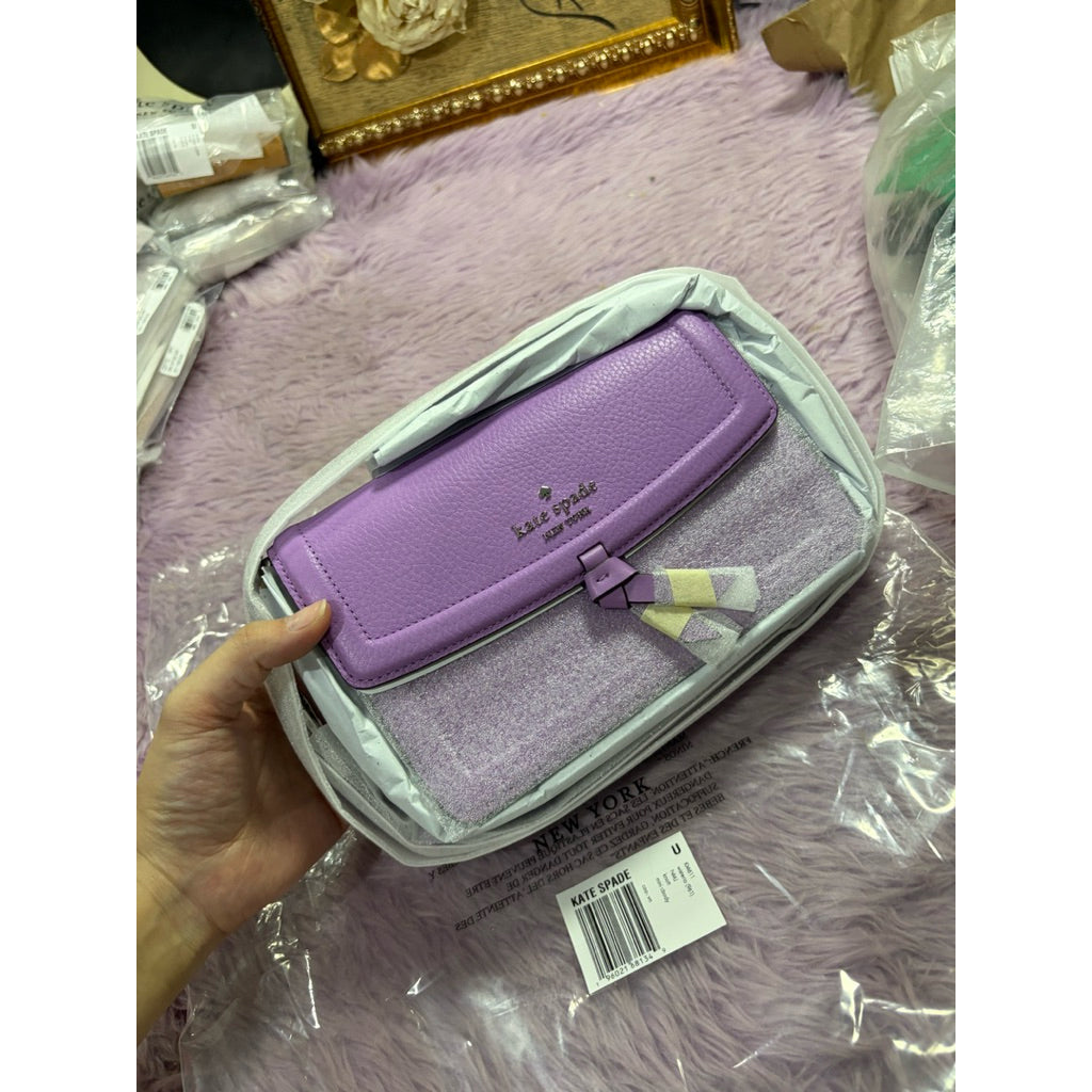 ORIG & IMPORTED KS Mini Knott Flap Crossbody Bag Lilac/Purple