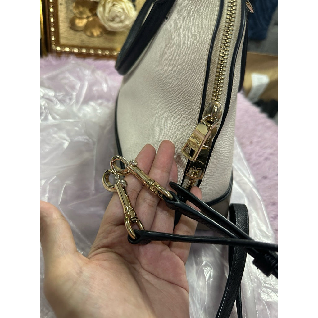 ORIG Preloved CCH Large Sierra Dome Satchel White Bag