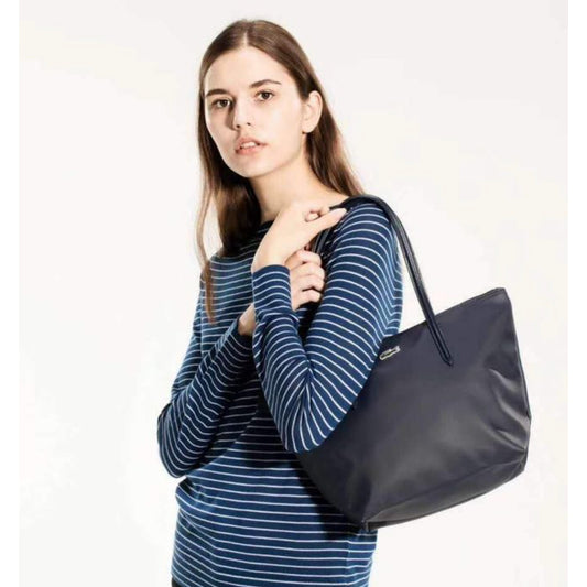 ORIG & IMPORTED Lacoste LCT L.12.12 Concept Tote Large and Small NAVY BLUE PENOMBRE BAG