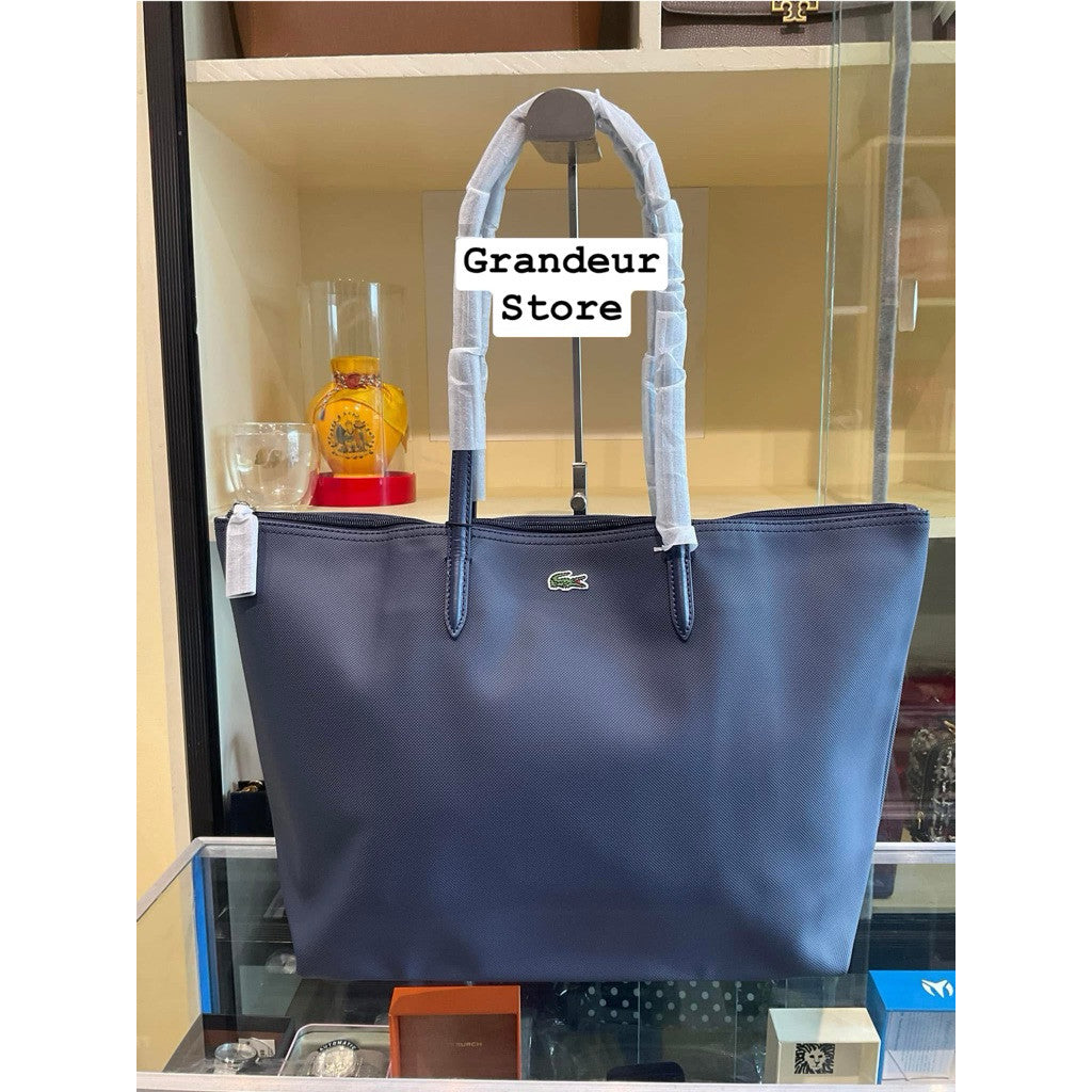 ORIG & IMPORTED Lacoste LCT L.12.12 Concept Tote Large and Small NAVY BLUE PENOMBRE BAG