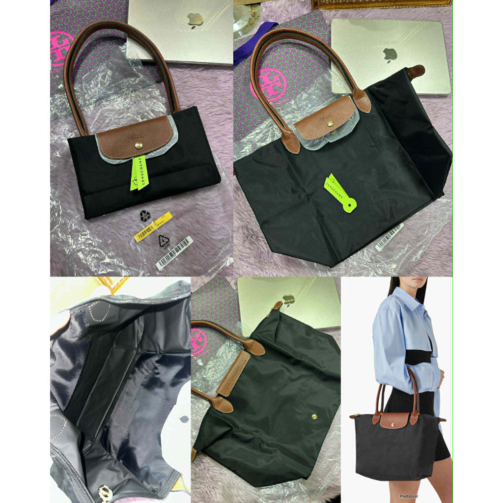 ORIG & IMPORTED Longchamp LC Le Pliage Large Long Handle Nylon Tote Bag