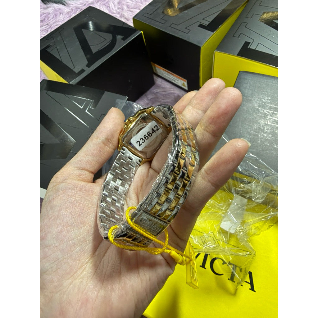 ORIG & IMPORTED Invicta Angel Quartz Crystal Gold/Silver 28mm 48996 Ladies Watch