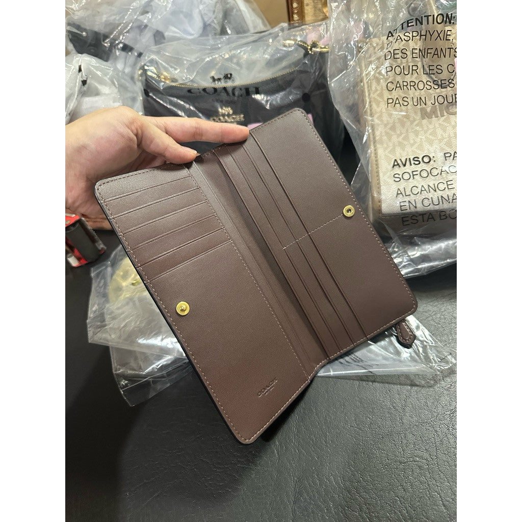 ORIG & IMPORTED Retail CCH Essential Slim Long Brown/Black Wallet