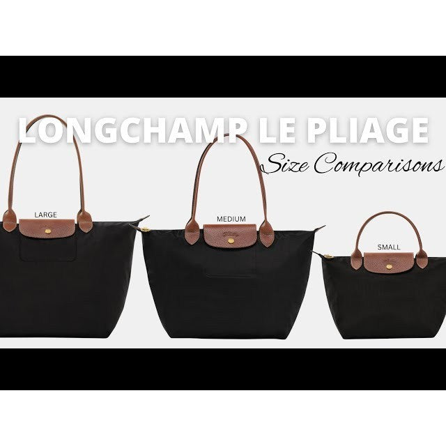 ORIG & IMPORTED Classic BROWN/BLACK Longchamp LC Le Pliage Nylon Tote Bag