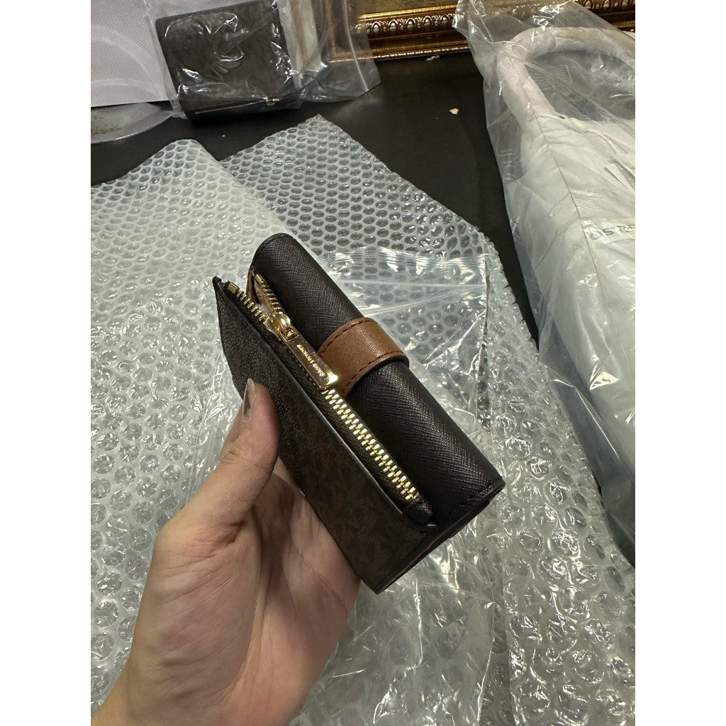 ORIG & IMPORTED MK Greenwich Medium Trifold Brown Wallet