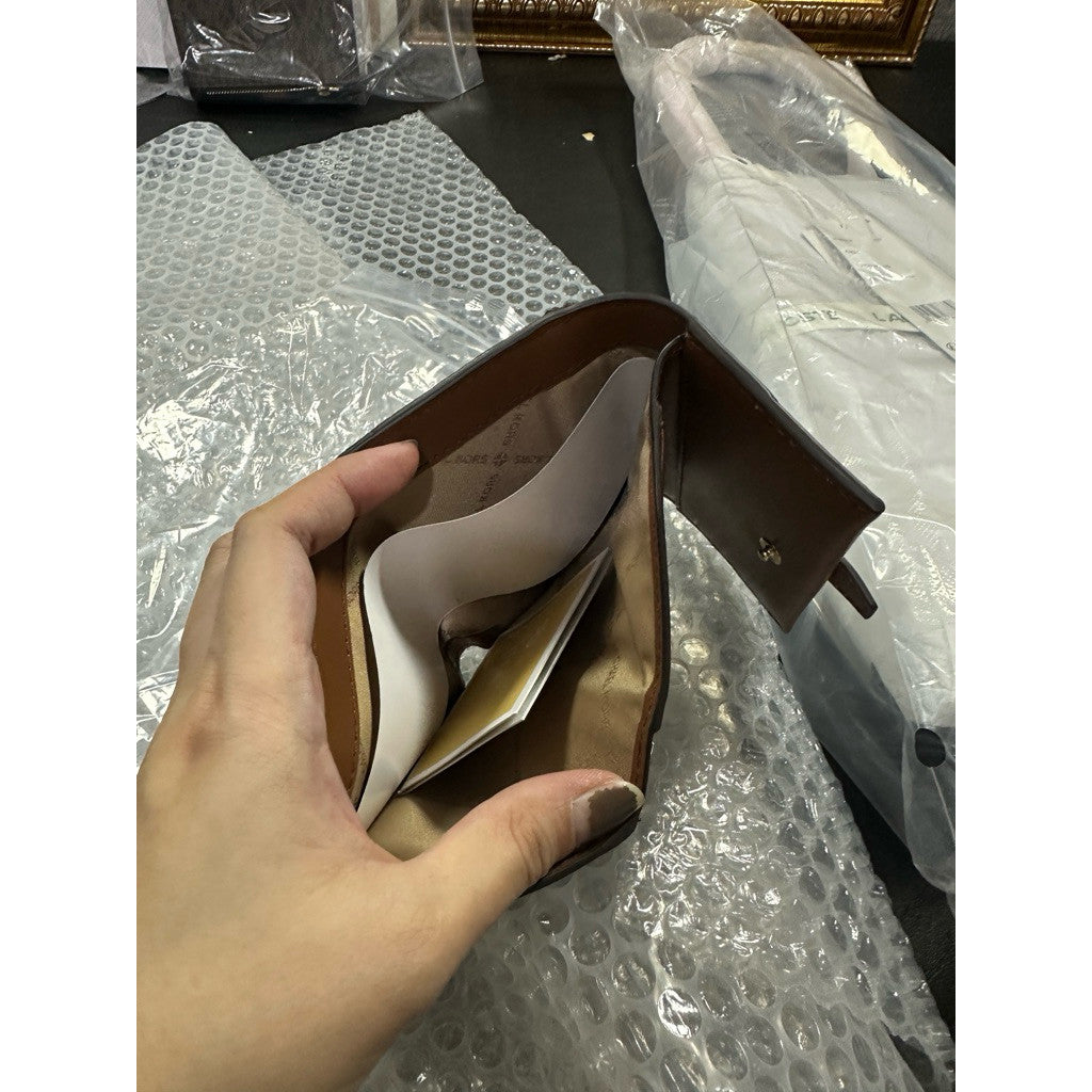 ORIG & IMPORTED MK Greenwich Medium Trifold Brown Wallet