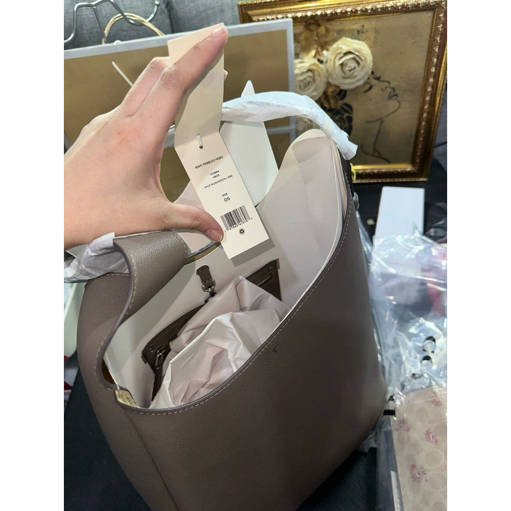 ORIG & IMPORTED TB Large Romy Hobo Bag in Wild Mushroom