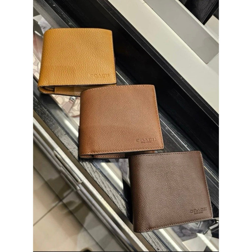 ORIG & IMPORTED CCH Men Compact Bifold Wallet Black/Brown