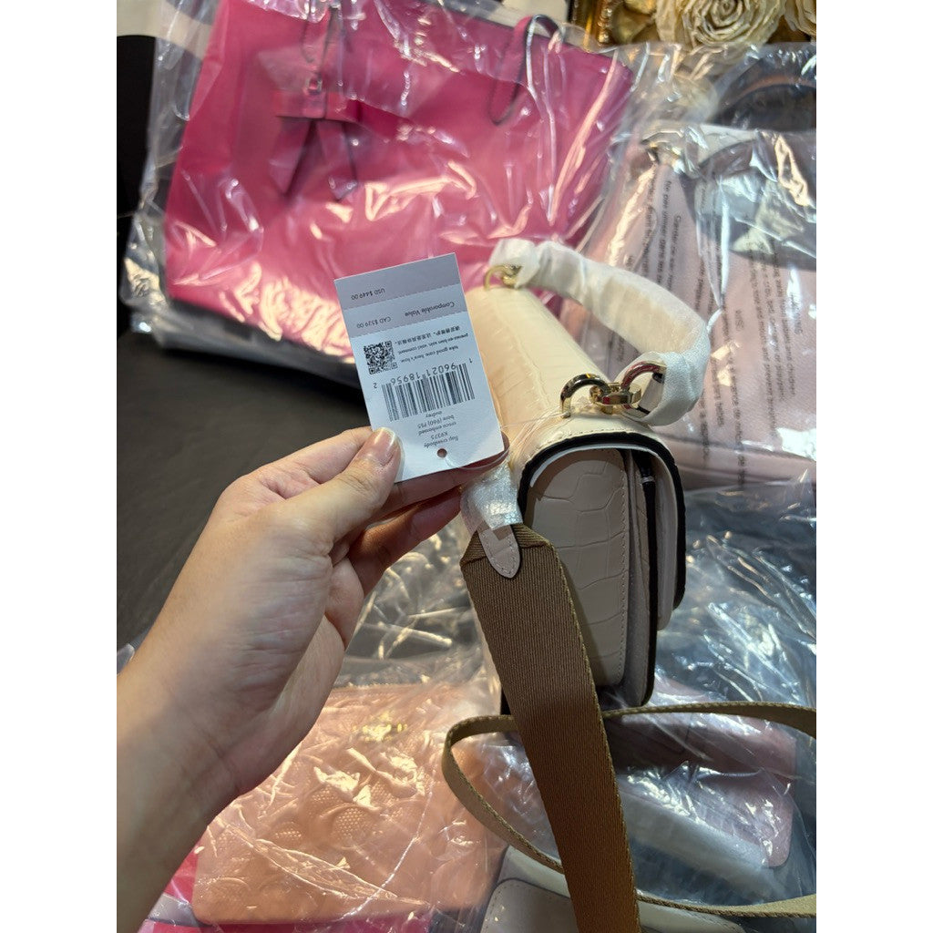ORIG & IMPORTED KS Audrey Flap Crossbody Cream/White Bag